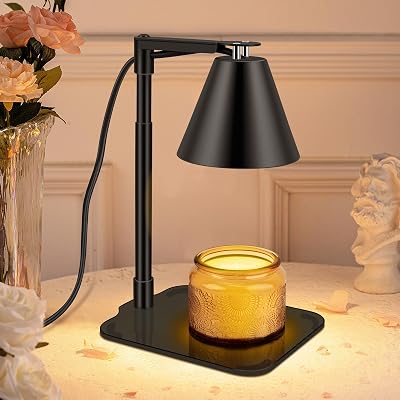 Ambitelligence Candle Warmer Lamp with Timer & Adjustable Height - Black