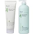 Repit Natural Ion Therapy Pure Shampoo 16.90 fl oz and Treatment 7.76 fl oz set Contains Sacha Inchi, Omega 3.6.9 for All Hair Types, Restore Dry and Damaged Hair-Sulfate,Paraben,Cruelty Free|RepitUSA