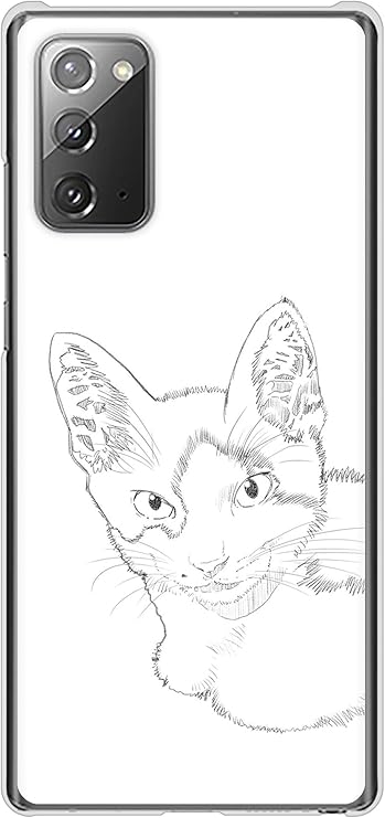 Amazon Simフリー ギャラクシーノート クリア ケース カバー Yj154 ネコ 手描き イラスト おしゃれ 素材クリア 品 ケース カバー 通販