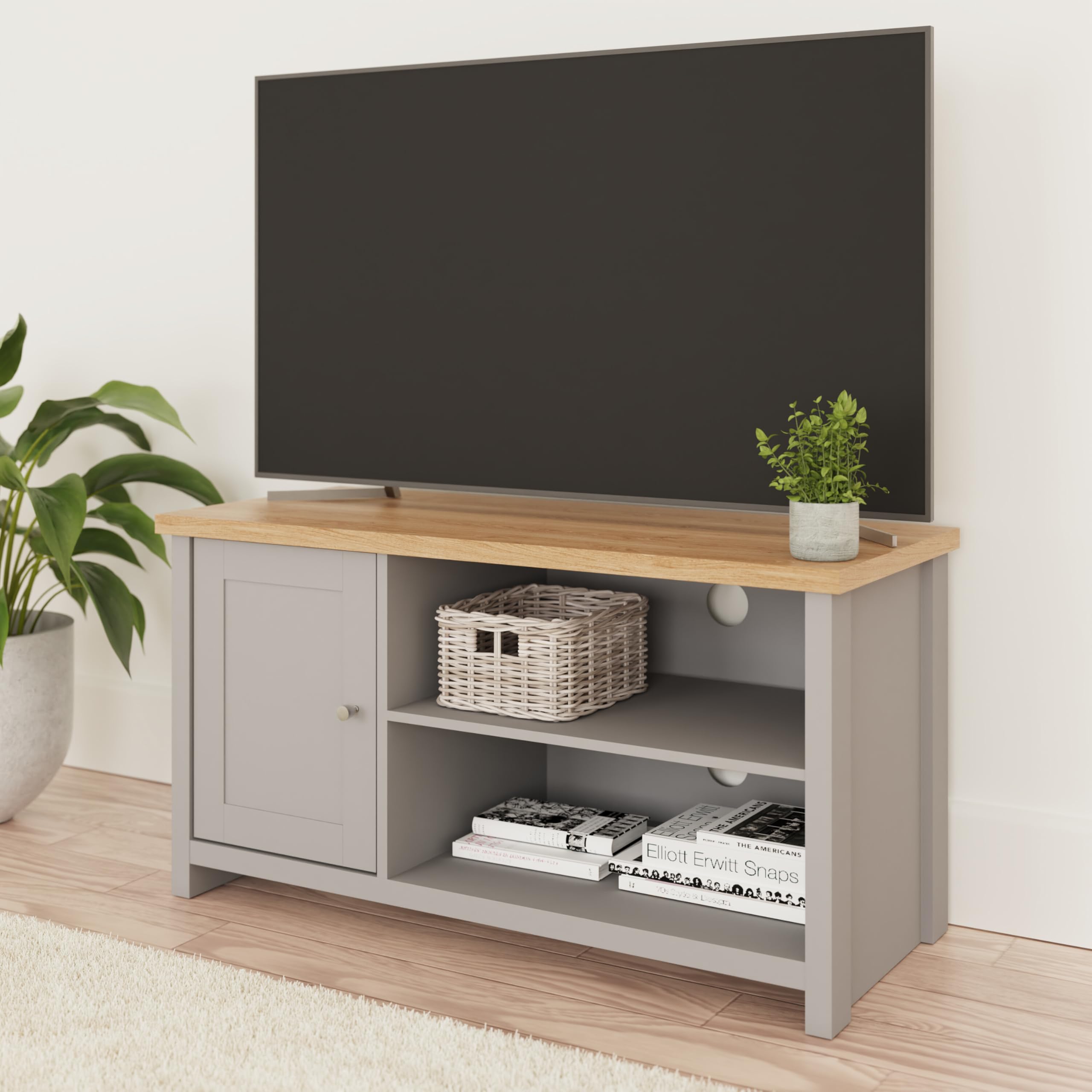 Lancaster Grey Living Room Furniture Range (Small Tv Cabinet)