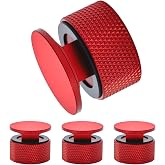 4-Pack Aluminum Alloy Welding Hood Fasteners, Welding Helmet | Red aluminum alloy; includes non-slip silicone washers for pipeliner welding hoods
