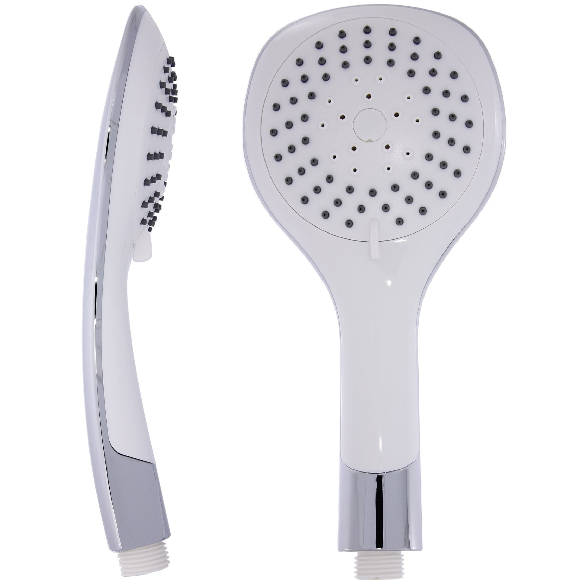 Hand Shower Head Hand Shower Head Anti-Limescale 5 Jet Types Silver and White