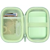 Lebakort Storage Case Compatible with Liene 2x3&rdquo; Photo Printer Mini Instant Portable Color Mono Photo Printer (Green Case)