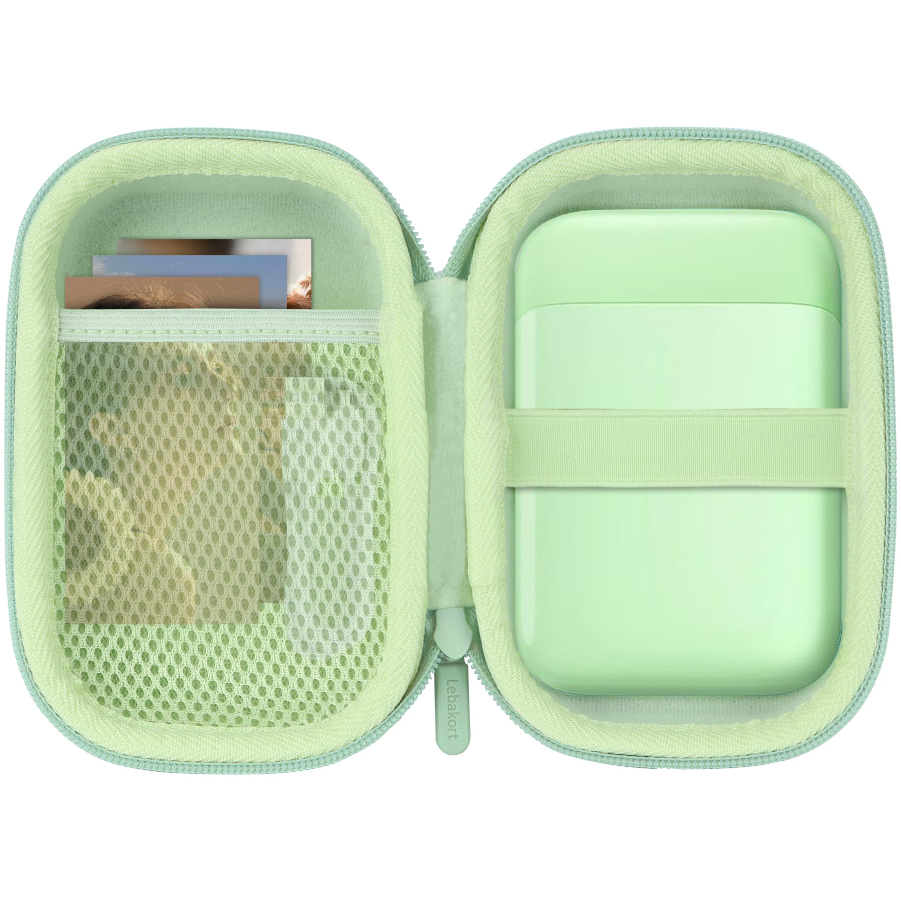 Photo 1 of Lebakort Storage Case Compatible with Liene 2x3” Photo Printer Mini Instant Portable Color Mono Photo Printer (Green Case)