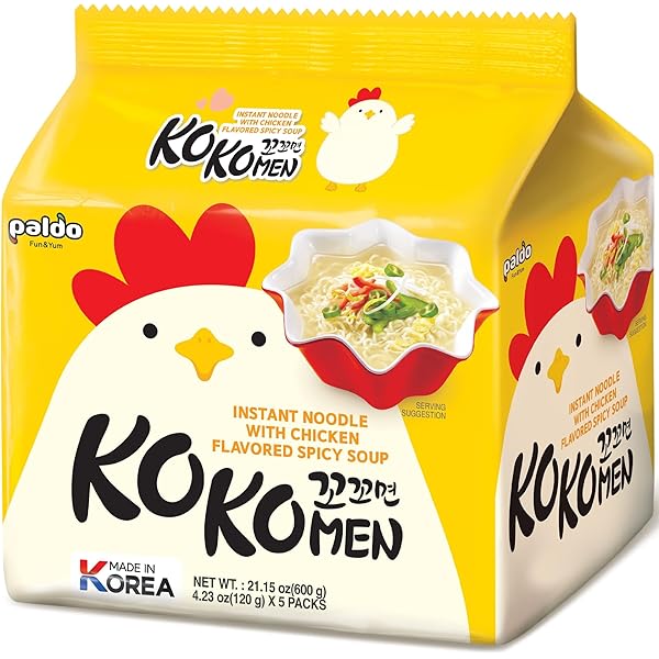 Amazon.com : Paldo Korean Ramen Kokomen 4.23oz (Pack of 5