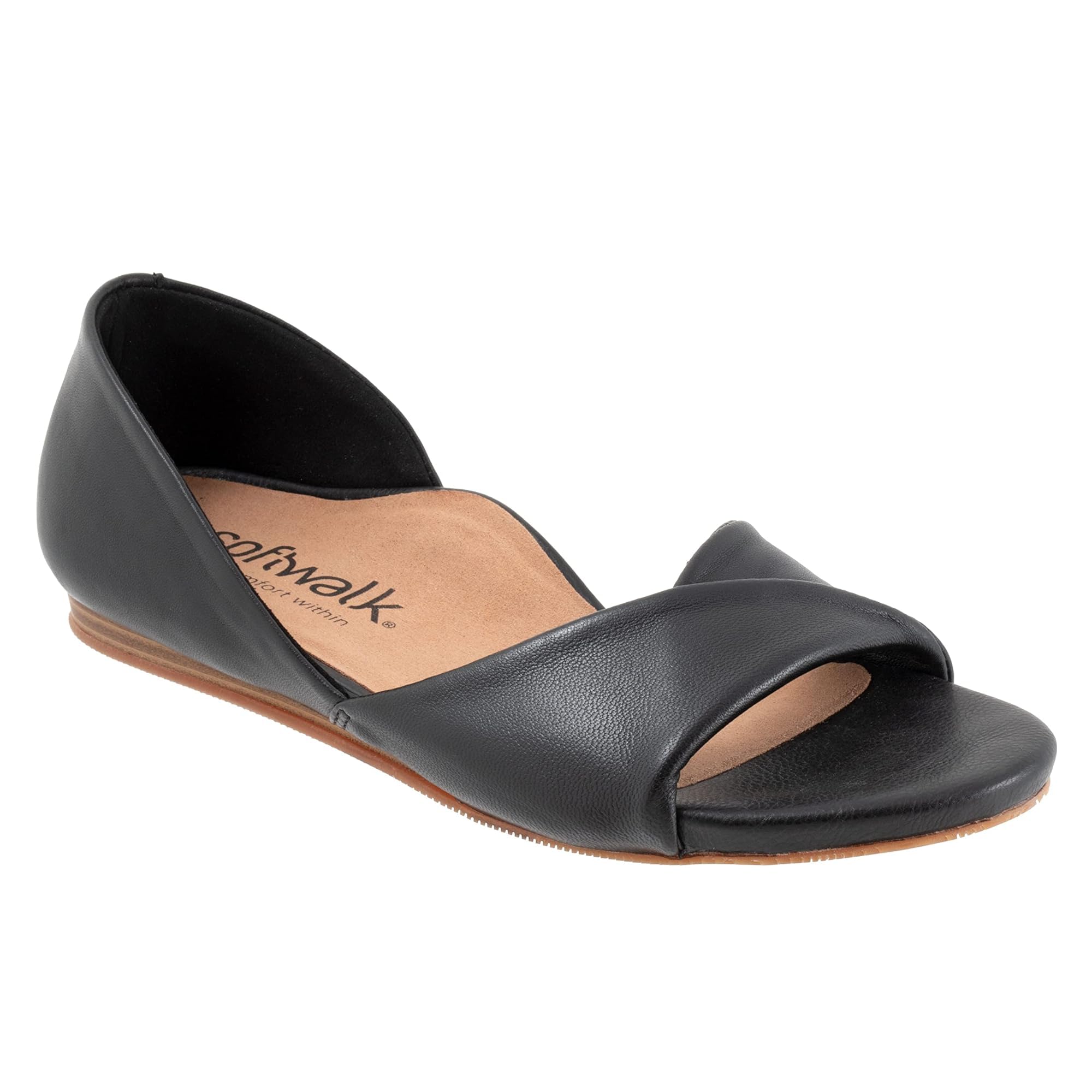 Photo 1 of SoftWalk Women's Cypress Sandal, Black, 11 Narrow