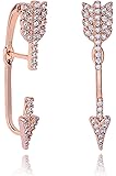 Chicinside CZ Crystal Arrow Ear Wrap Pin Sweep Ear Cuff Climber Earrings