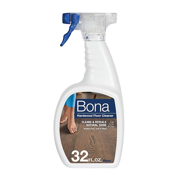 BONA HARDWOOD FLOOR CLEANER SPRAY – 32 FL OZ – UNSCENTED – RESIDUE-FREE HOUSEHOLD FLOOR CLEANING SOLUTION FOR WOOD FLOORS