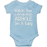 CBTwear Watch Your Language I’m a Baby - Baby Bodysuit Adorable Romper Clothing Cute Boy Girl Unisex