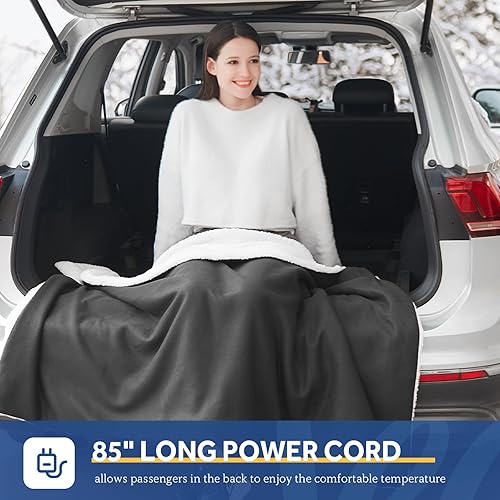 Electric Car Heating Blanket Sealy Sealy 12-Volt Heated Car