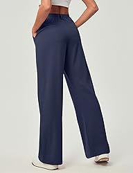 Ewedoos Wide Leg Pants Woman Stretchy Work Dress