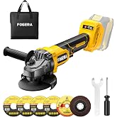 Cordless Angle Grinder 4-1/2 Inch for Dewalt 20V MAX Battery (No Battery) | Power grinder tools, 3 speed, brushless motor, for metal grinding, cutting, rust removal, tool only