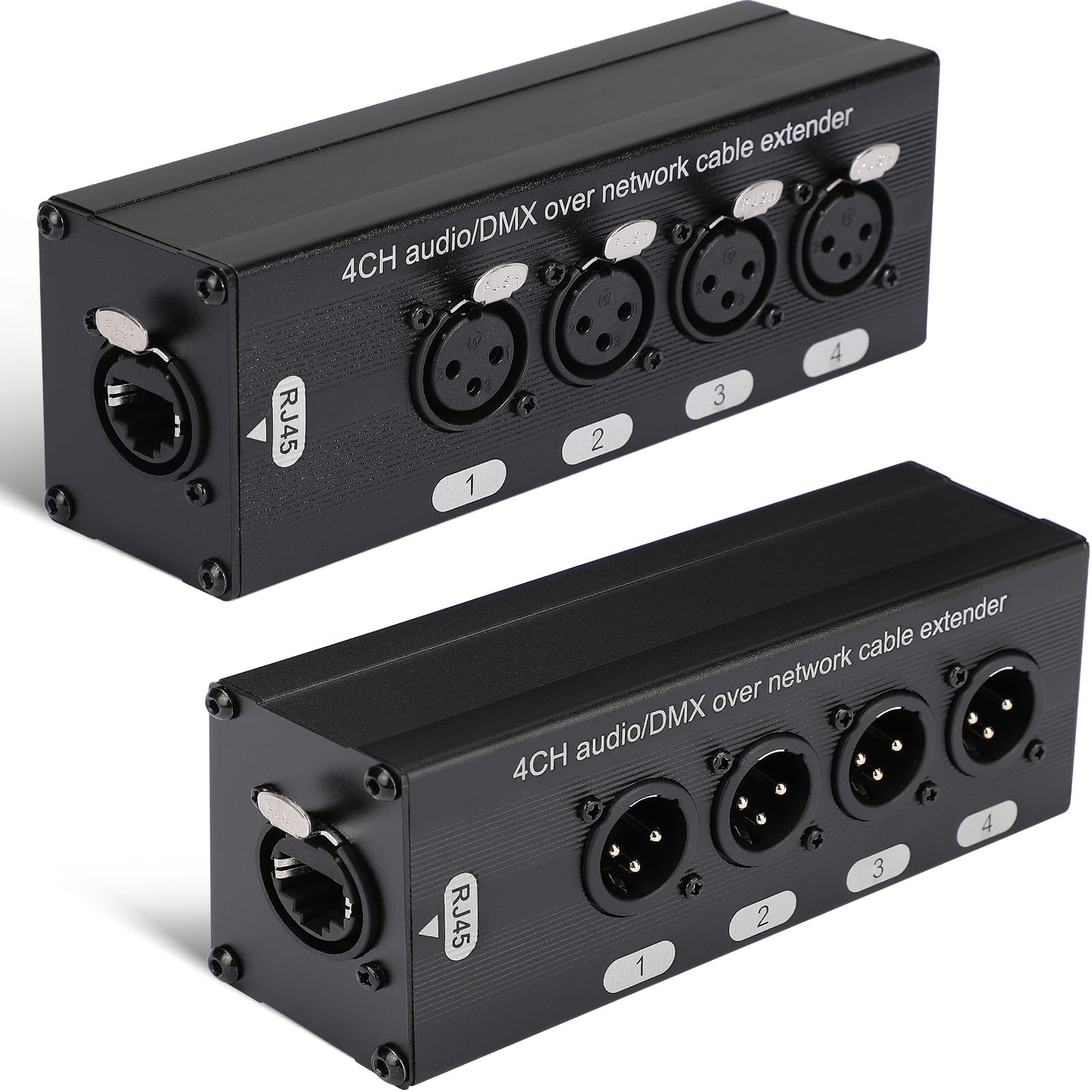 Copkim 2 Pack 4 Channel 3 Pin Multi Network XLR