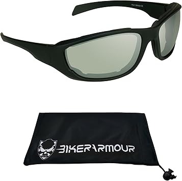 Motorcycle riding glasses with foam Clearance