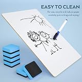 Nicpro 30 Pack Dry Erase Mini Whiteboard A4 22 x 30 cm Double Sided Lapboard view 4