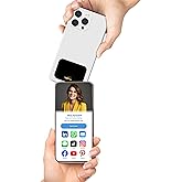 TapSnap Dot Thin Digital Business Card for Back of Phone - No Subscription - Instantly Share Contact Info, Socials & More - All Phones Compatible - Tap to Share NFC (Black)