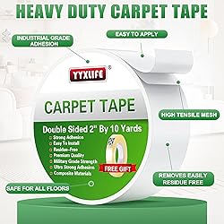 YYXLIFE Double Sided Removable Rug Tape - Carpet