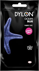 Dylon Hand Dye Ocean Blue 50 g Fabric Dye Sachet for Clothes & Home