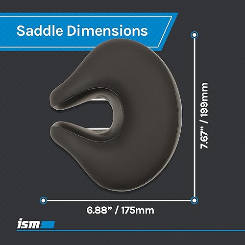 ISM Touring Noseless Bike Saddle for Upright Riders Anatomic