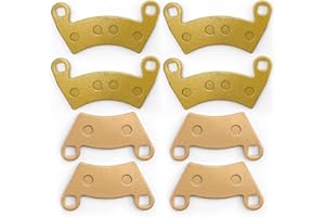 laffoonparts 8 Pcs Front Rear Semi-metal Brake Pads, Replacement for Polaris Ranger 500 700 800 900 XP, Replacement for Polar