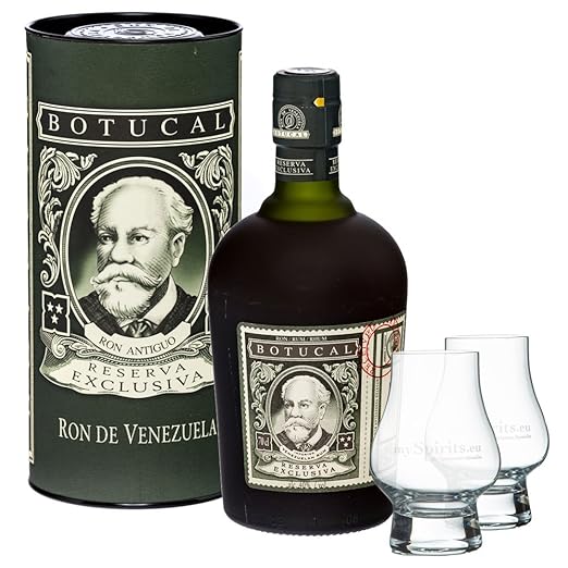 Botucal Reserva Exclusiva Rum in Geschenkdose + 2 myspirits Nosing Gläser