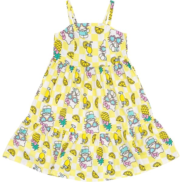 hello kitty maxi dress Watch Hello Kitty Floral Square Neck Smocked Cami Maxi Dress on Amazon Live