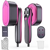 Travel Steamer for Clothes, 2-in-1 Foldable Handheld Garment Steamer & Iron with LED Display, 10s Fast Heat Up, Smart Steam Control with 4 Modes, No-Leak Design, Perfect for Home & Travel