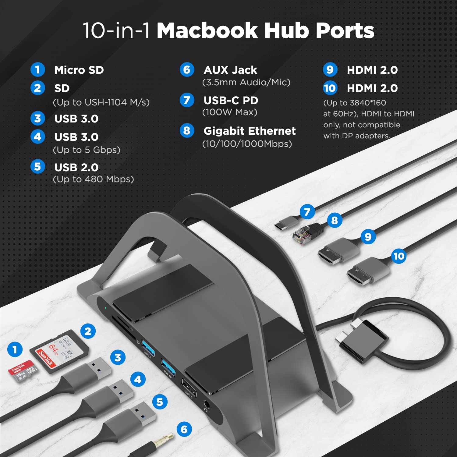 Mua Aestoria MacBook Pro Docking Station Dual Monitor - M2 Pro & M2 Max ...