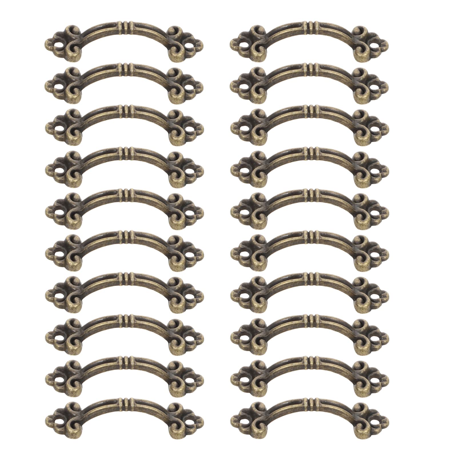 Milisten 1set Mini Decorative Drawer Knobs Pulling Handles for Cabinets Cupboards Wardrobes Stylish Antique Design Easy to Install Sturdy Home Accessories