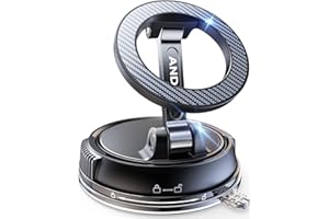 ANDERY Car Phone Holder for Magsafe [78+LBS Strongest Suction & 2400gf Magnetic] 360° Adjustable Car Phone Mount, Phone Holde