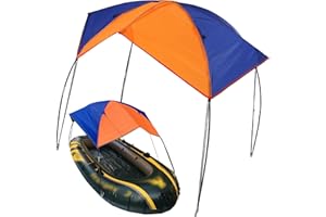 Kayak Canopy 92.91x44.88x16.14'' Waterproof UV-Resistant Inflatable Folding Kayak Sun Shade Portable Boat Sun Shade for Picni
