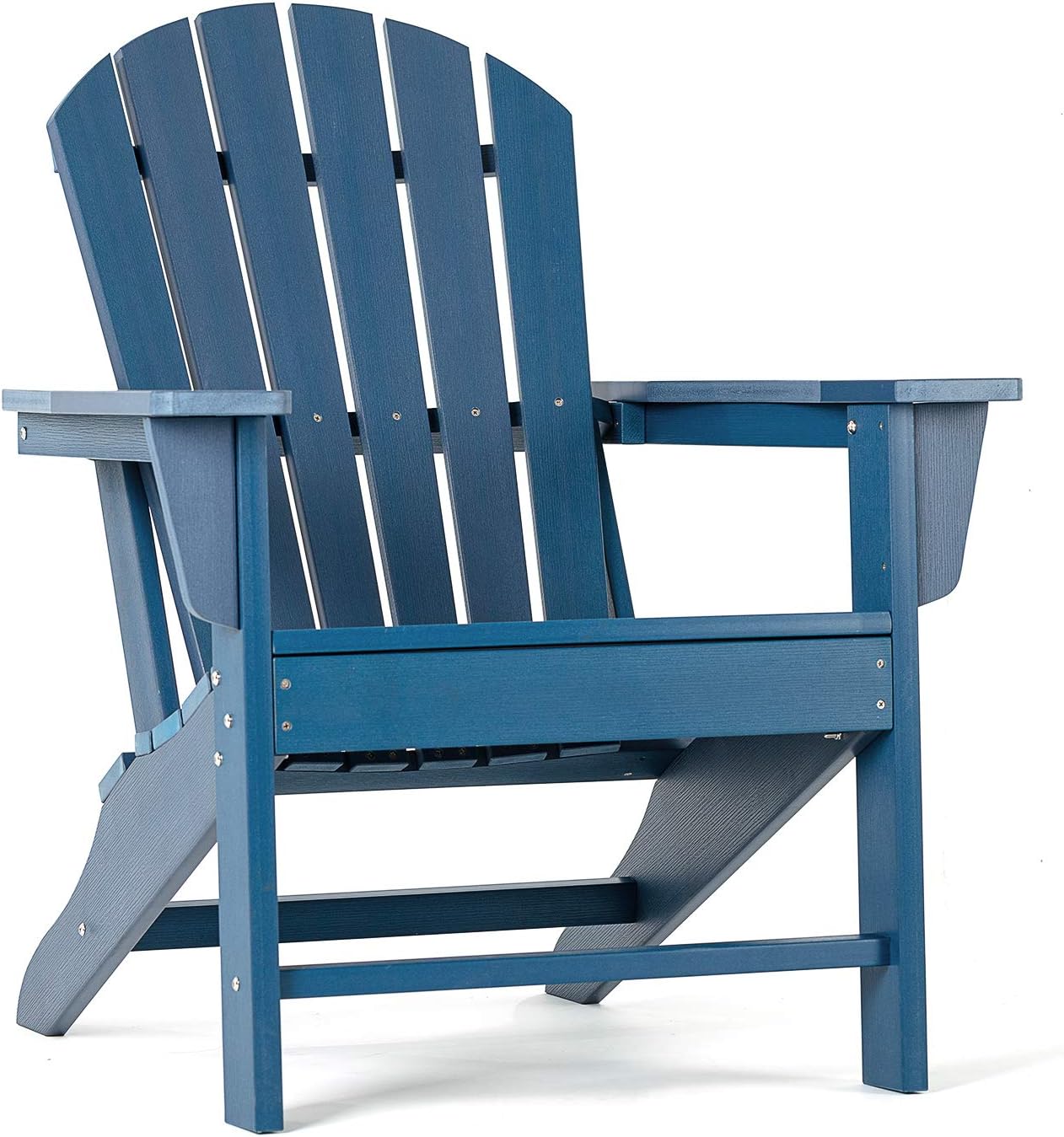 SERWALL Adirondack Chair | Adult-Size, Weather Resistant for Patio Deck Garden, Backyard & Lawn Furniture | Easy Maintenance & Classic Adirondack Chair Design (Blue) : Garden & Outdoor
