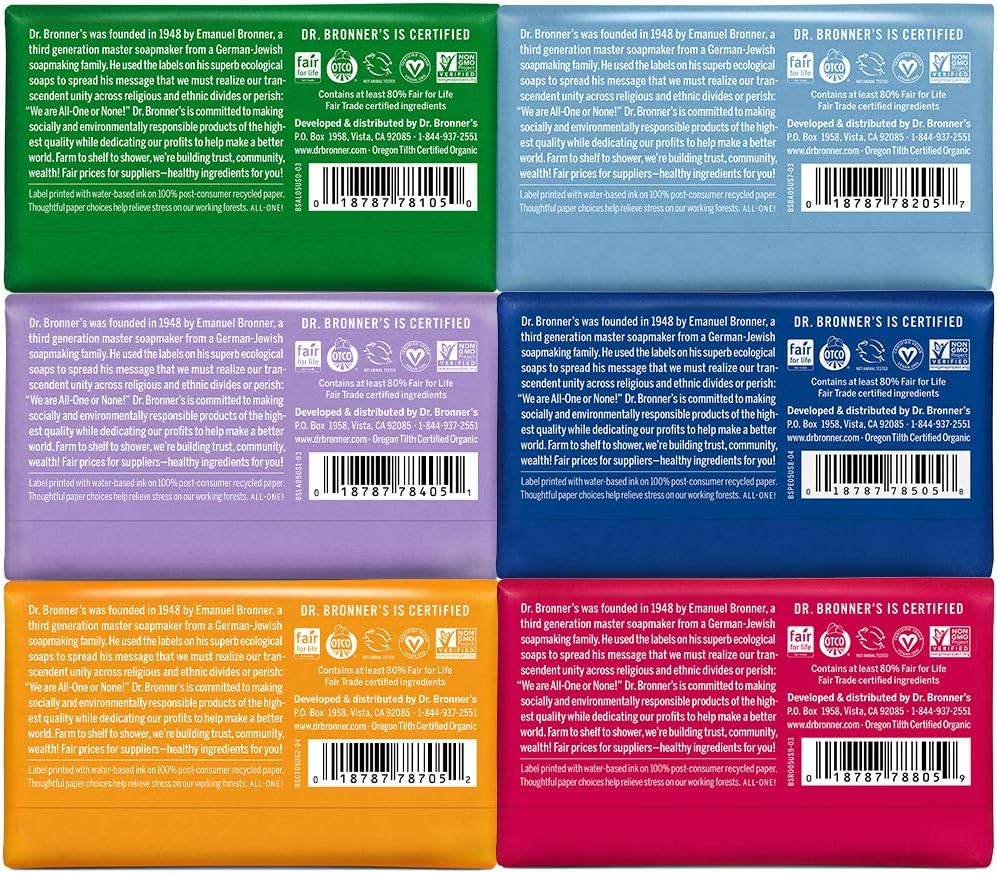 Dr. Bronner’s Magic Soaps Purecastile Soap Variety Gift Pack Sampler