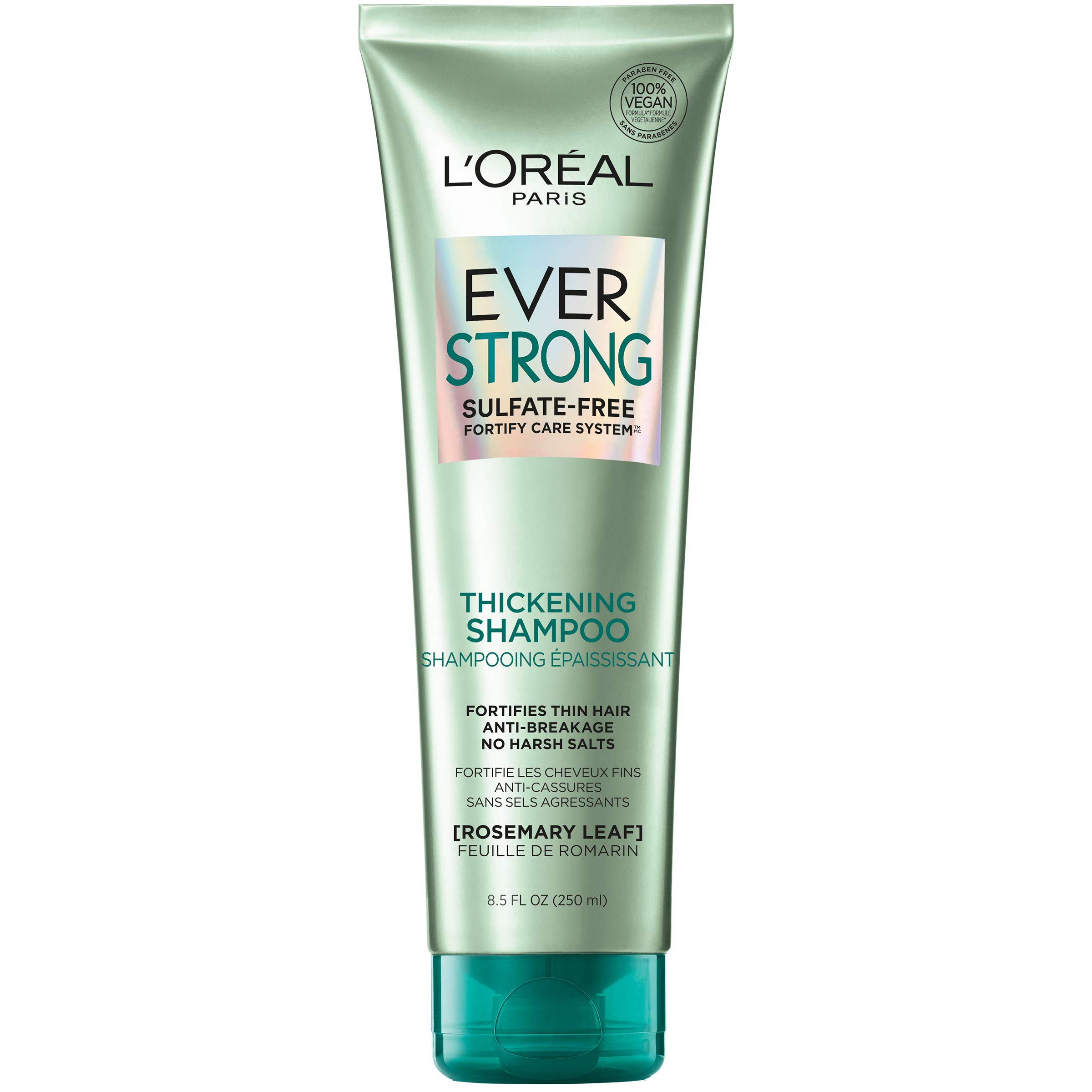 L'Oreal Paris EverStrong Thickening Shampoo, with Rosemary Leaf, 8.5 Fl