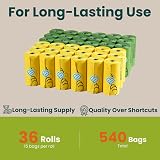 Bonre Life 540 Extra Thick Biodegradable Dog Poop Bags Rolls view 4