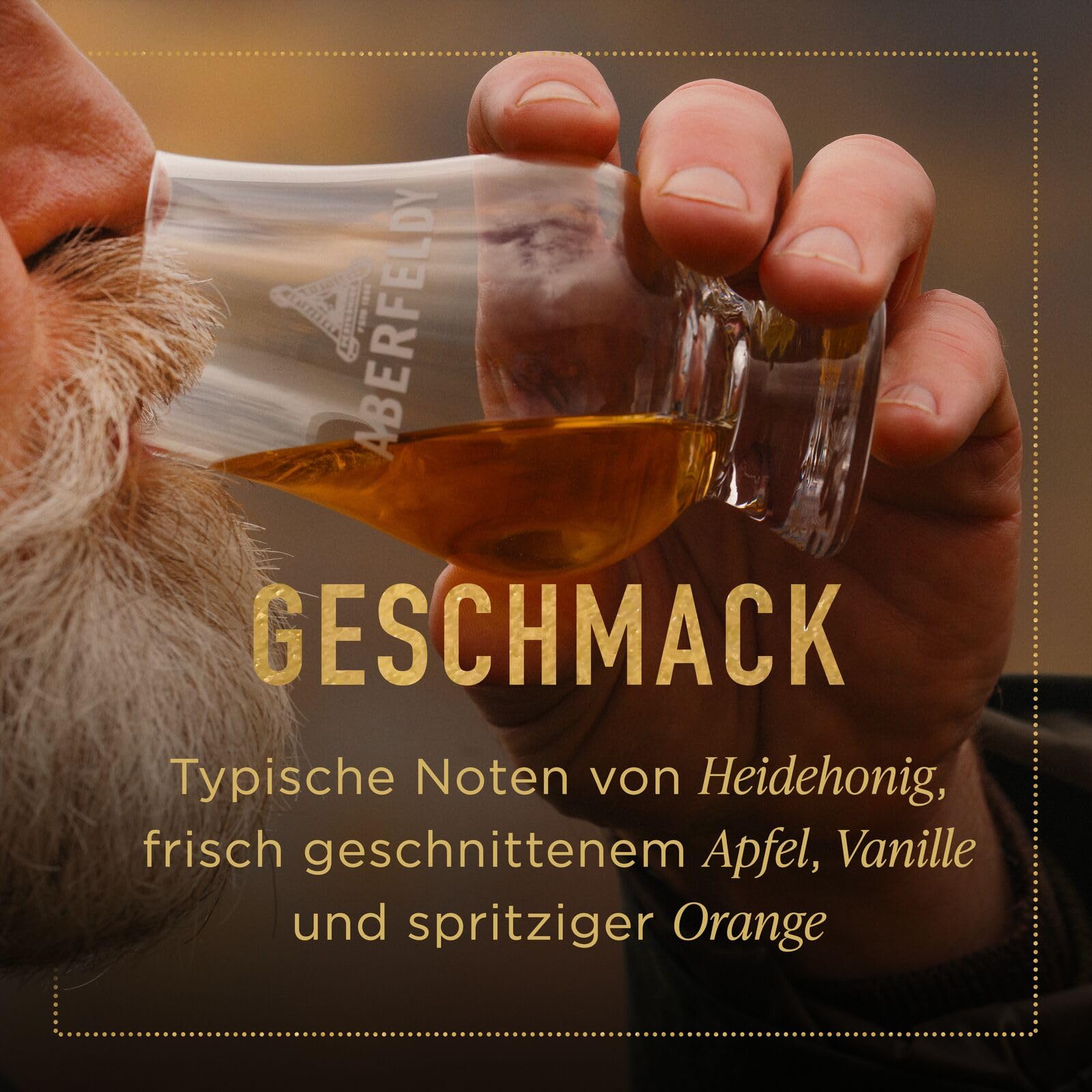 Aberfeldy 12 Jahre Single Malt Scotch Whisky, 40 Vol.-%, 70 cl/700 ml, Premium-Whisky, in vier verschiedenen Fassarten gereift 4