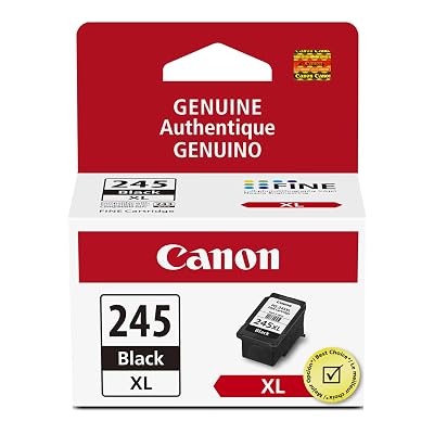Canon PG-245 XL Genuine Black Ink Cartridge, Compatible with iP2820, MG2420/2924/2920/3020/2522/2525, MX492, TS3120/302/302a/202/202a/4520/3320