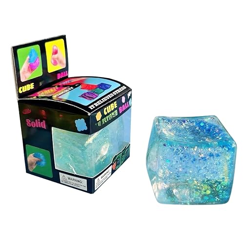 Nice Cube Squishy Stress Cube for Adults,Squishy Slow Rising Fidget Cube Sensory for Anxiety Stress Relief High Density Ice Squeeze Ball Cubes