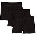 Hanes Girls’ Jersey Shorts, Cotton Shorts, Comfortable Everyday Shorts, 3-Pack
