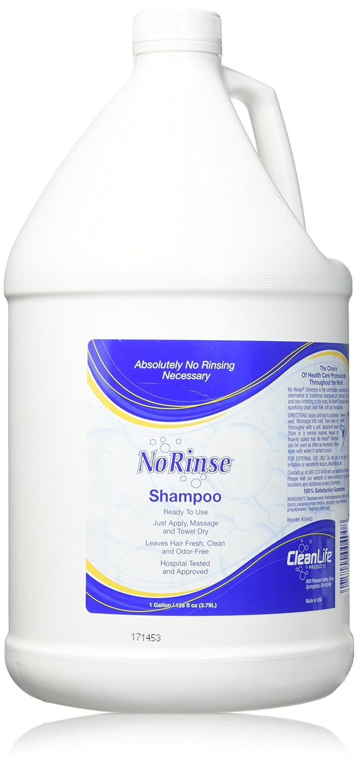 The Wright Stuff No Rinse Shampoo Gallon Bottle, 128 Fluid Ounce