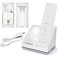 Wii Remote Charger, 2 in 1 Charging Station Charger Dock with 2 Pack 2800mAh Rechargeable Battery Fit for Wii/Wii U Remote Controller