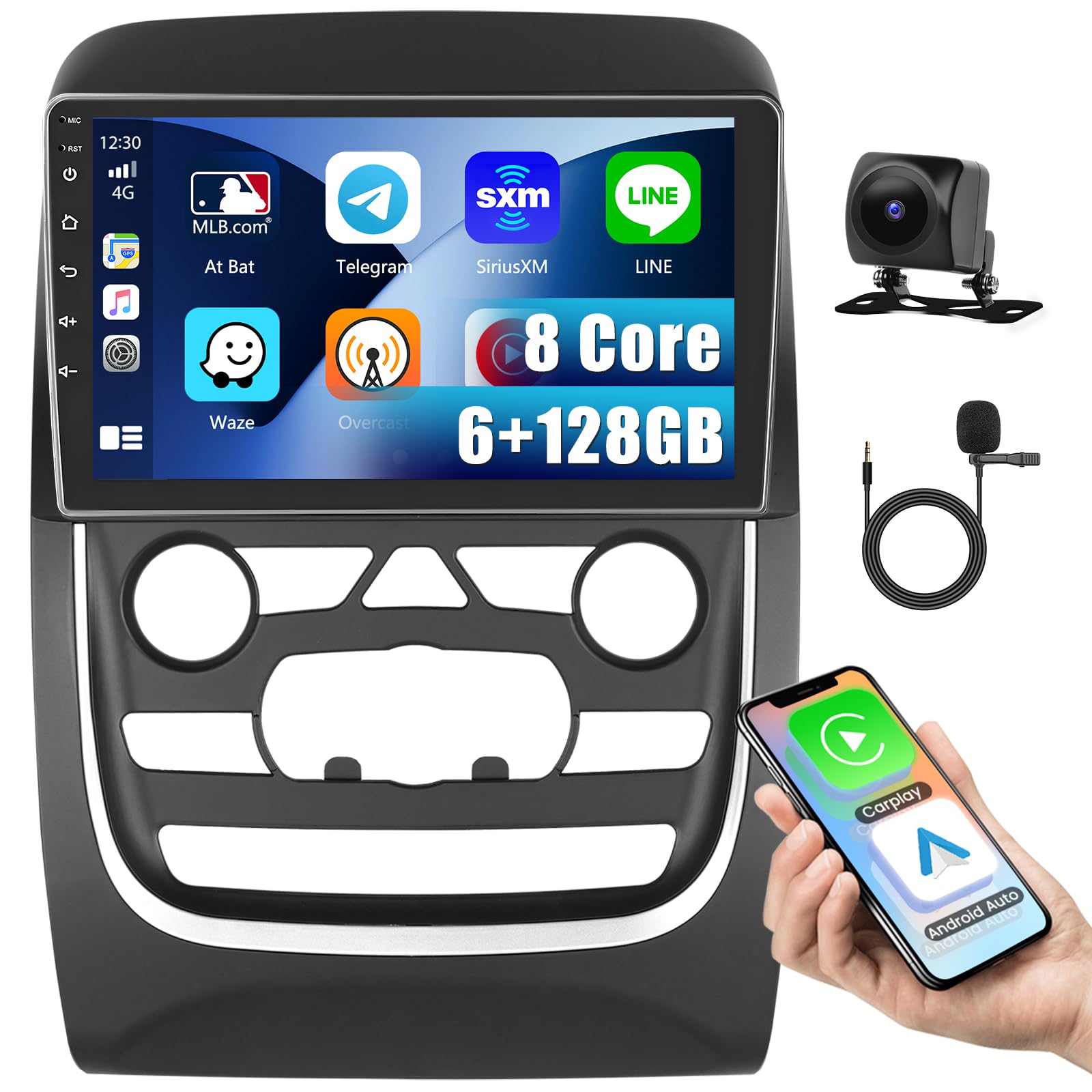 Photo 1 of [8 Core 6G+128G] Inefala for Dodge Durango 2014-2020 Android 15 Car Radio Stereo with Wireless Carplay Android Auto, 9" Touchscreen with GPS/WiFi Bluetooth FM/RDS 32EQ DSP SWC Backup Camera Canbus