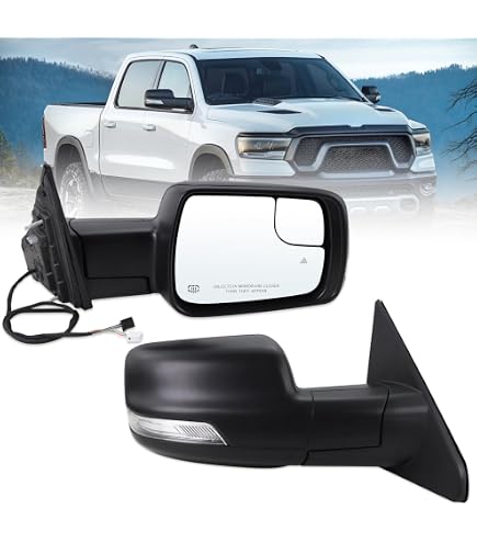 Left/Driver For 2013-19 Dodge Ram 1500 Manual Fold Heated Temp Sensor Mirror Left/Driver For 2013-19 Dodge Ram 1500 Manual Fold Heated Temp Sensor Mirror
