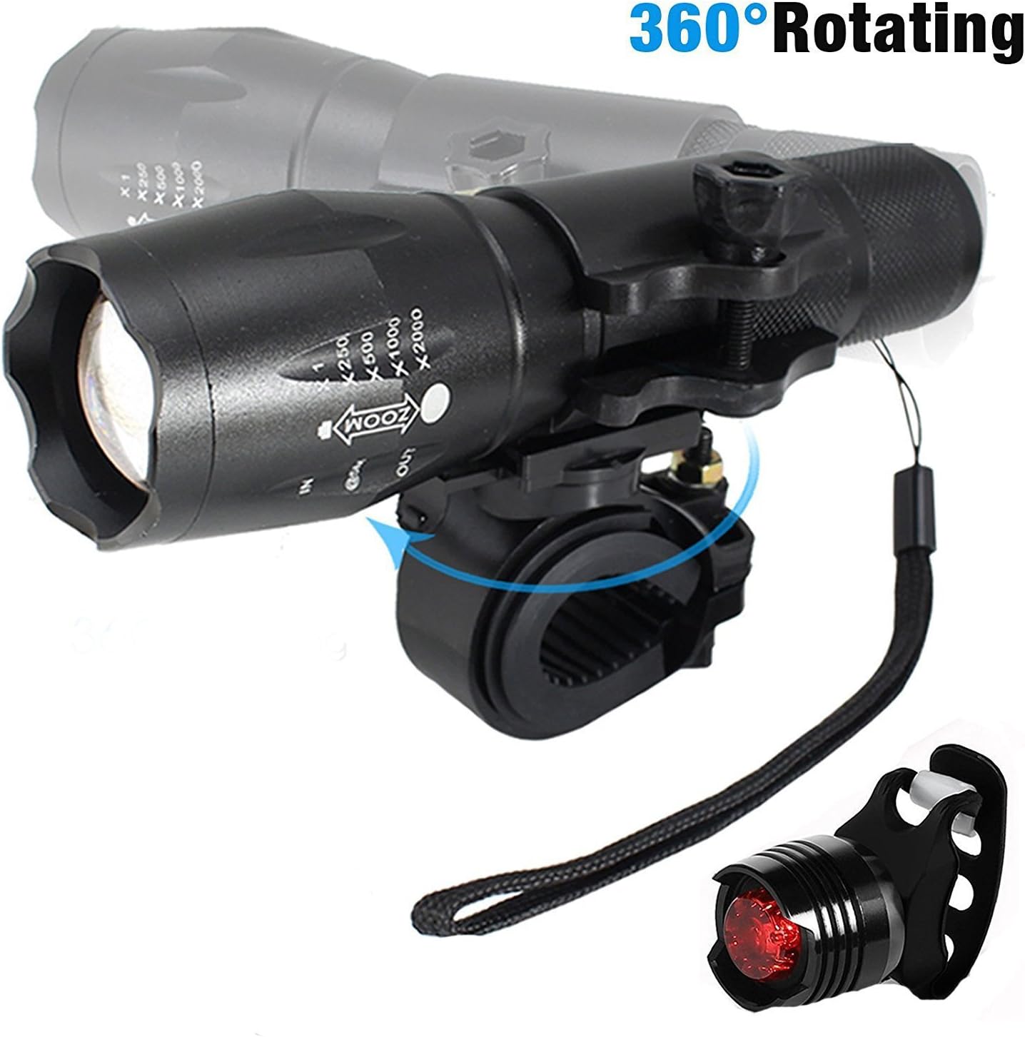 New Bike lights, Fourchen Super Bright Bike Light Set, CREE XML T6