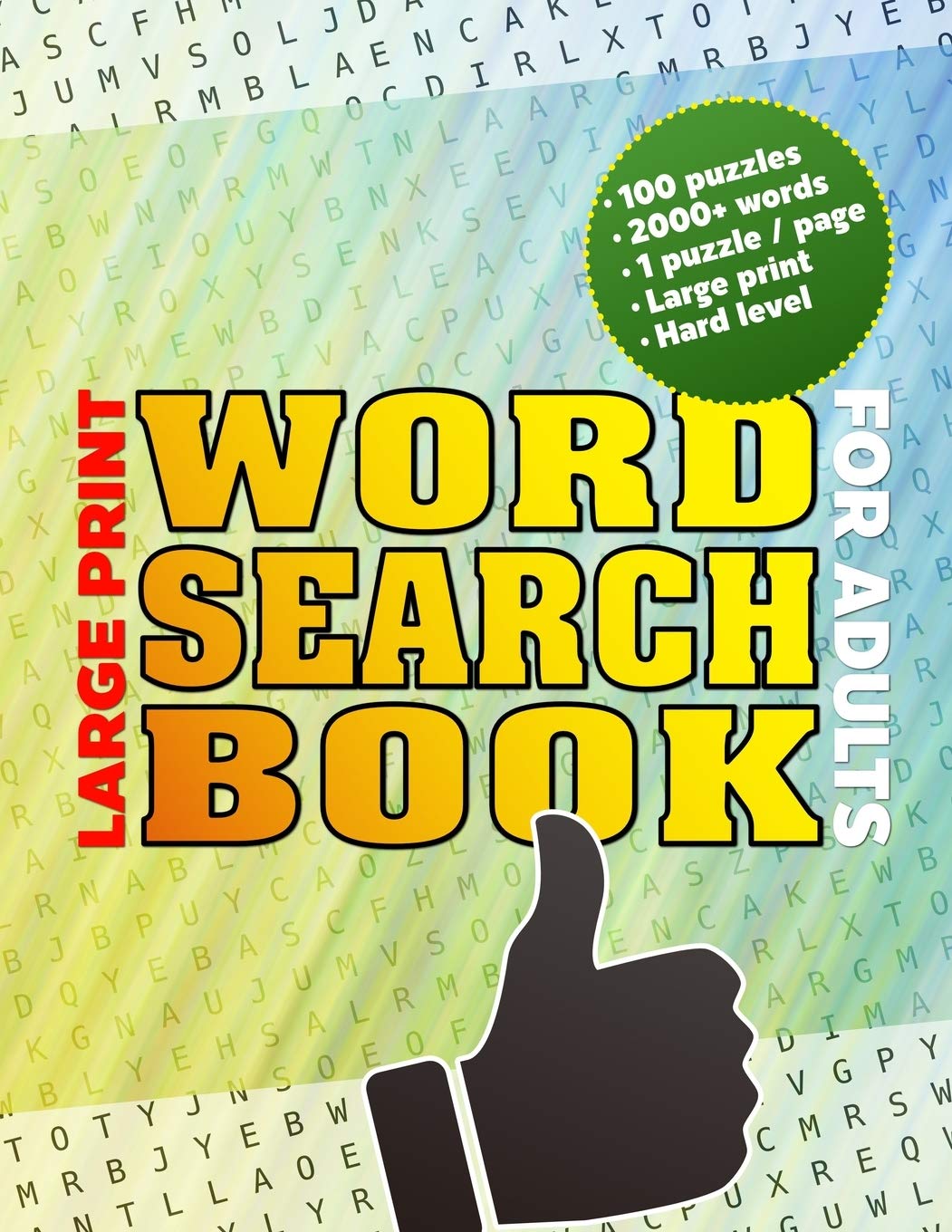 Buy Large Print Wordsearch Book For Adults 100 Themed Jumbo Wordsearch Book For Adults Word Search Book For Adults Large Print Challenging Word Seek Large Font Good For Senior Or