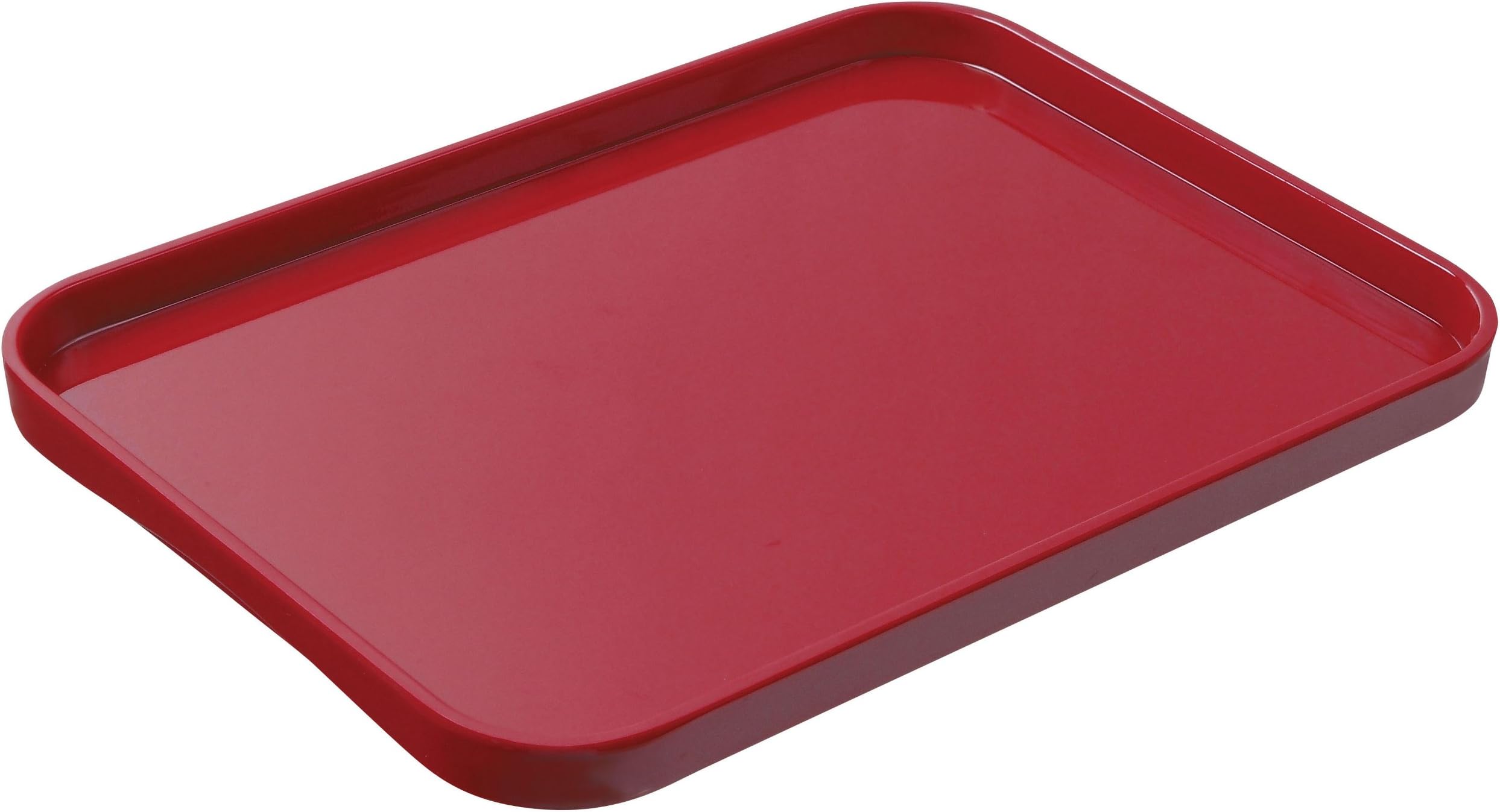 Lustroware K-201 MR Melamine Serving Tray, Medium, Red