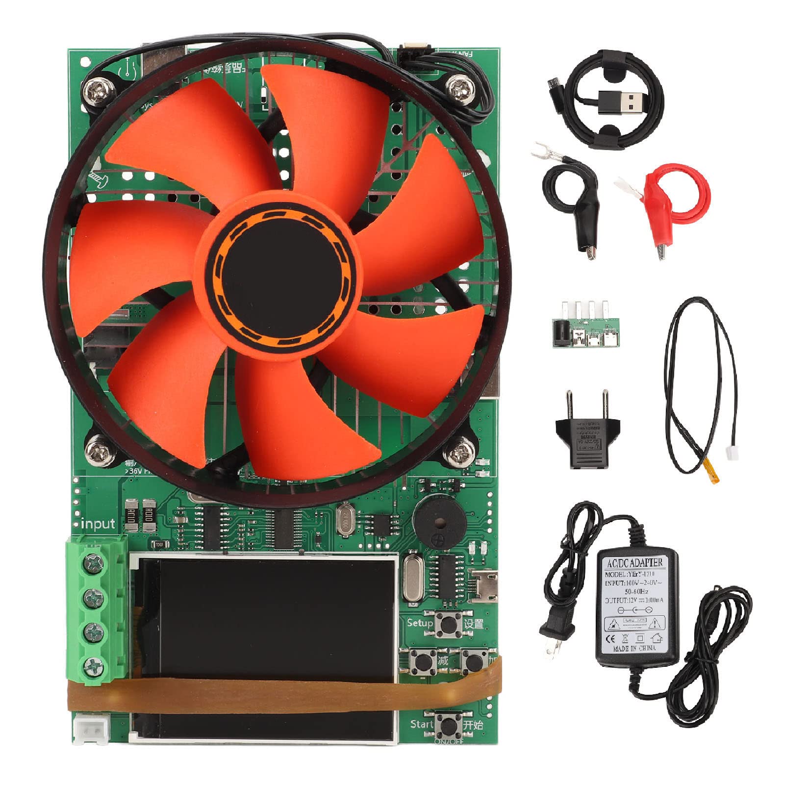 Photo 1 of 150W 200V 20A Electronic Load Tester LCD Digital Display Load Meter Adjustable USB Resistor Test Module CW CR 4 Working Modes Test Voltage Current Capacity USB Charger