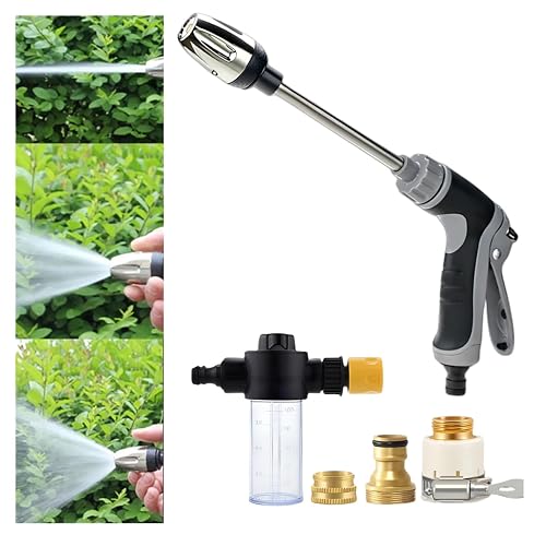 Waterblitz Power Washer, Power High Pressure Cleaner for Every Garden Hose, Turbowasher for Hose Turbowasher Pressure Washer with 3 Connectors for Garden Home Gift (A8)