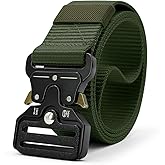 DOOPAI Tactical Belt for Men, 3Pack Military Nylon Web with Heavy Duty Quick Release Metal Buckle