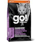Go! Solutions Carnivore Grain-Free Chicken, Turkey + Duck Cat Food [3lb]